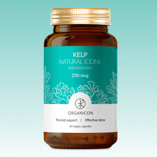 Liposomal Vitamins  KELP (LAMINARIA JAPONICA) органический Йод микроионизированный капсулы (без диоксида титана), 60 шт