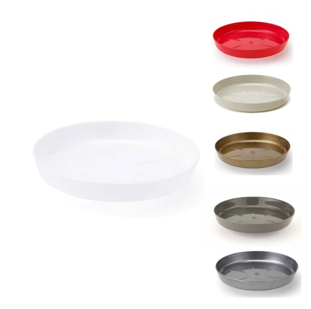 Кашпо Магнолия с поддоном фирма Ламела (Польша) диаметр 12 см