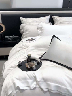 Постельное белье из тенселя Crystal White
