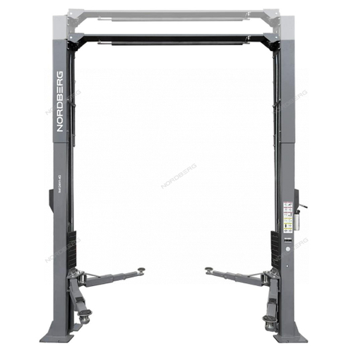 Подъемник двухстоечный 4 т, верхняя синхронизация, H=4,1 м, 220 В, серый NORDBERG N4124H1-4G_220