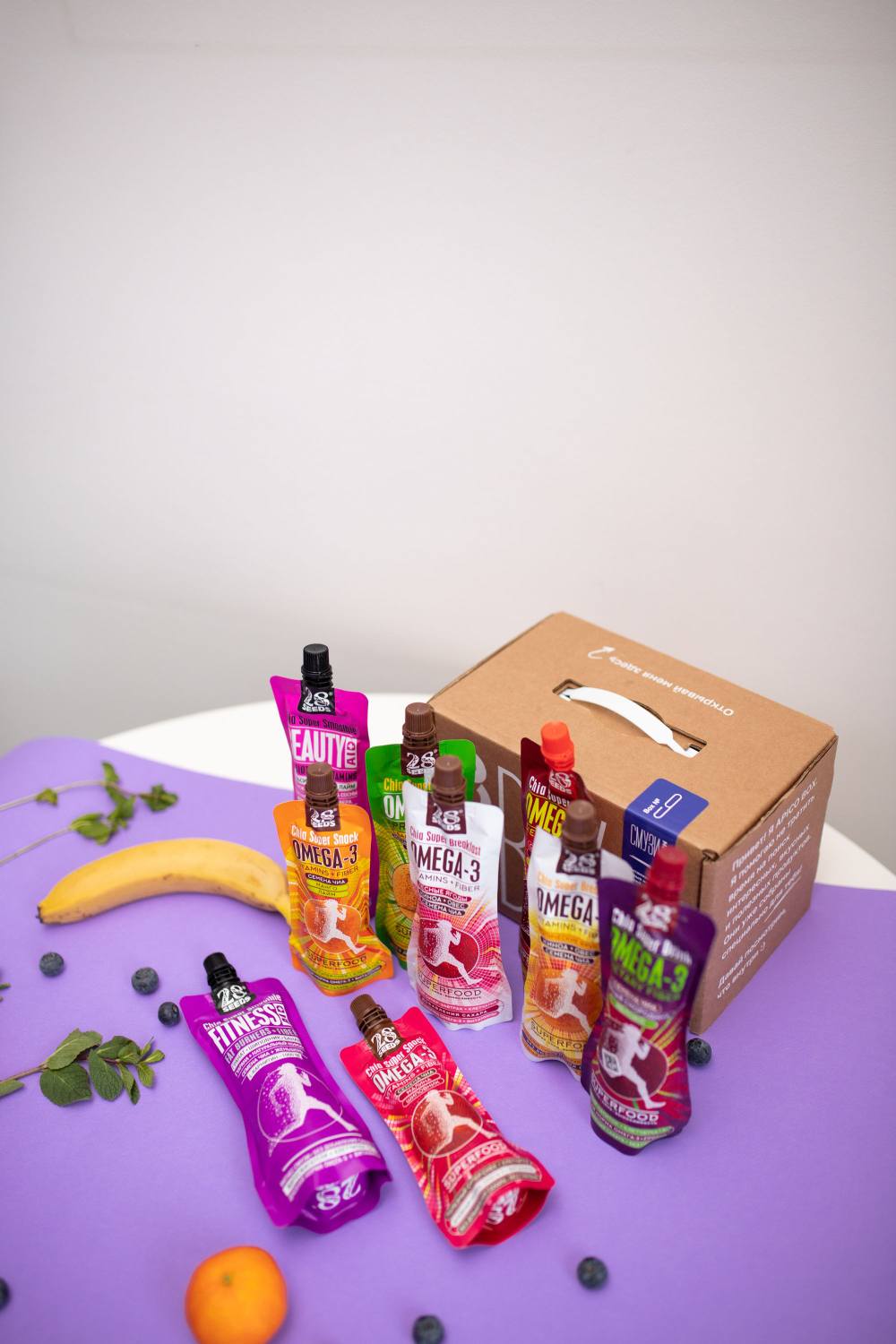 Набор смузи APICO BOX №9 "Смузимания", подарочный набор 28SEEDS 9 шт, подарок на Новый год