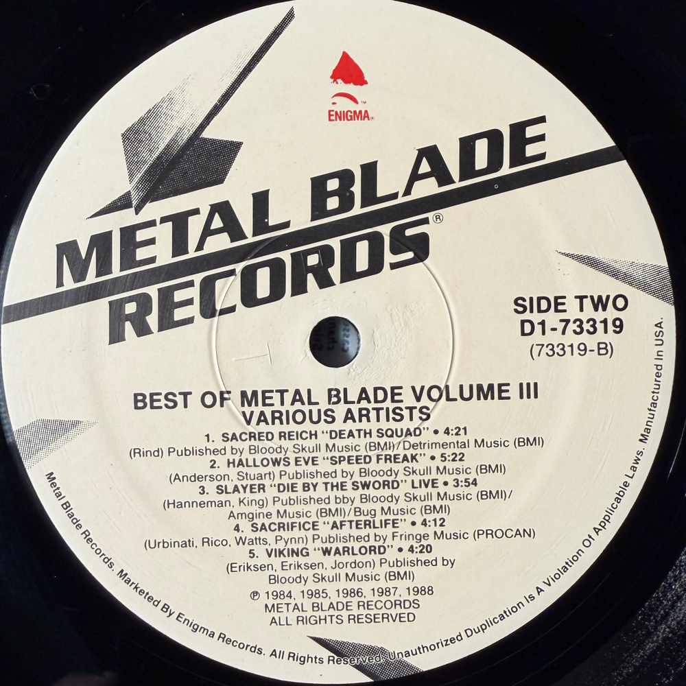 The Best Of Metal Blade Volume 3 2LP (Канада 1988г.)