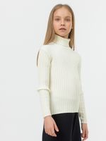 Джемпер водолазка для девочки AT274 молочный