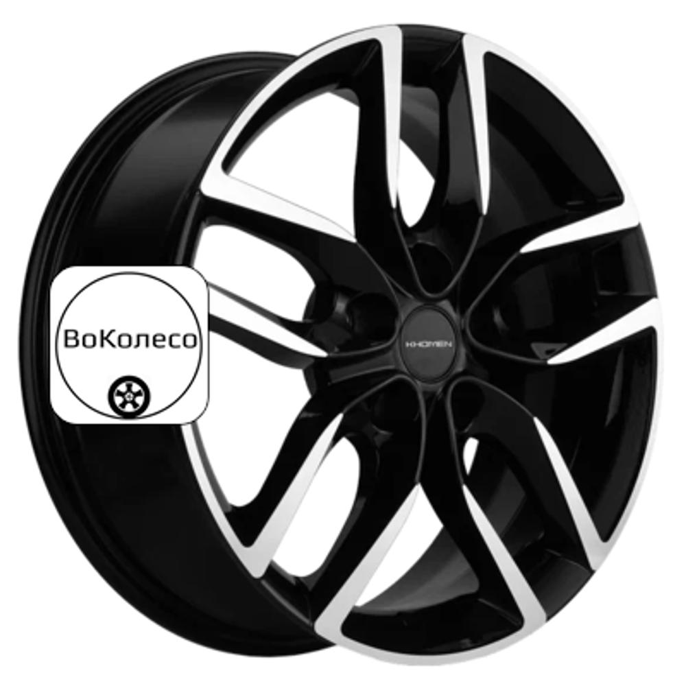 6,5x17/5x114,3 ET40 D64,1 KHW1708 (Haval F7/F7x) Black-FP Khomen Wheels