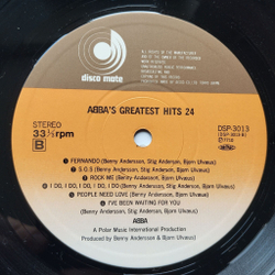 Винтажная виниловая пластинка LP Сборник АББА ABBA Greatest Hits 24 (Japan 1980) (Obi) Mamma Mia