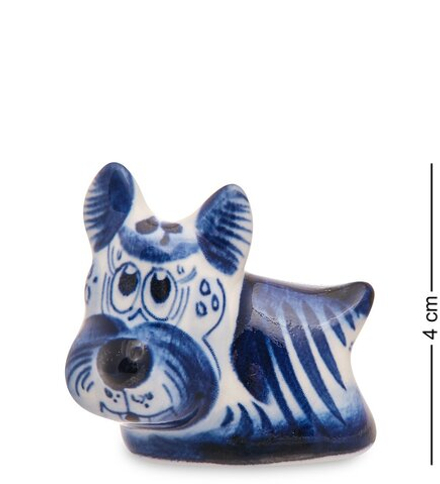 ГЛ- 755 Фигурка «Вест-хайленд-уайт-терьер» мал. (Гжельский фарфор)