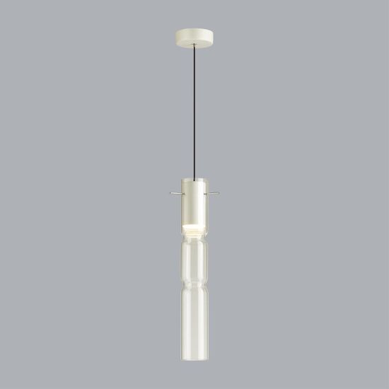 5059/5LB PENDANT ODL24 459 белый/прозрачный/металл/стекло Подвес LED 5W 3000K SCROW