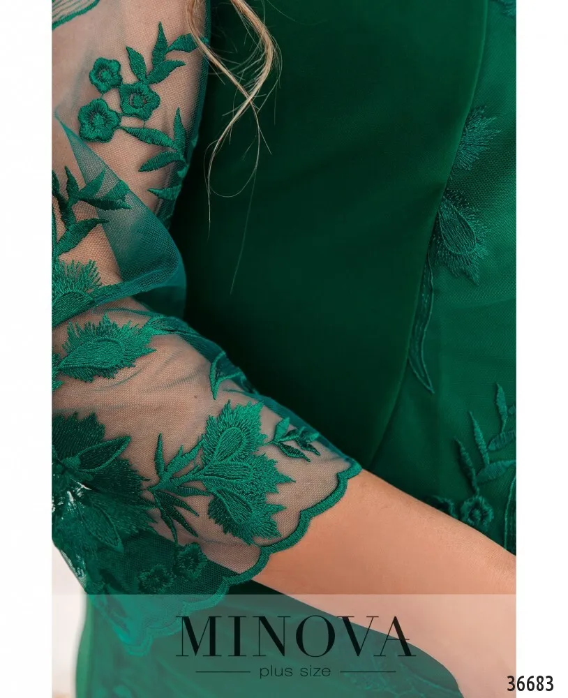 Платье 385СБ-зеленый Minova