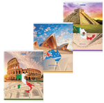 Тетрадь А4 48л. клетка "Travel" скоба, в ассортименте (BRAUBERG)