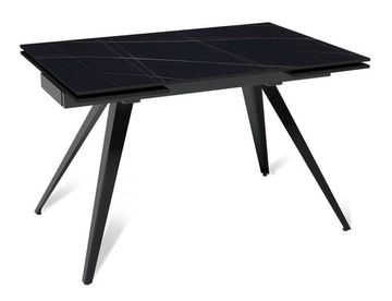 Стол раскладной Asti (120+30+30), керамика матовая Black Gold