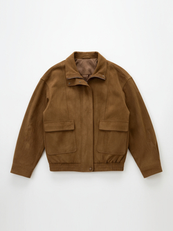 Куртка с замшевой фактурой