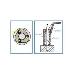 KING TONY (9TD401-12M) Шпильковерт 1/2", 12 мм, эксцентриковый