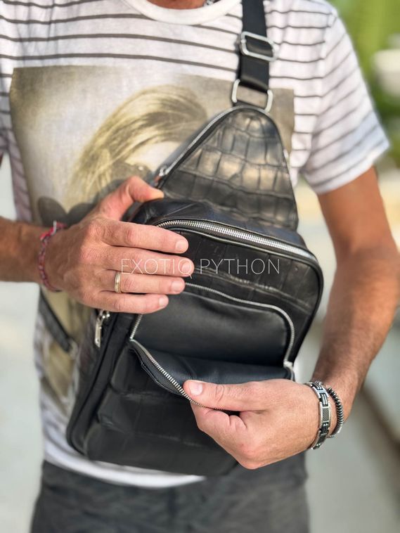 Мужская сумка из крокодила BG-509