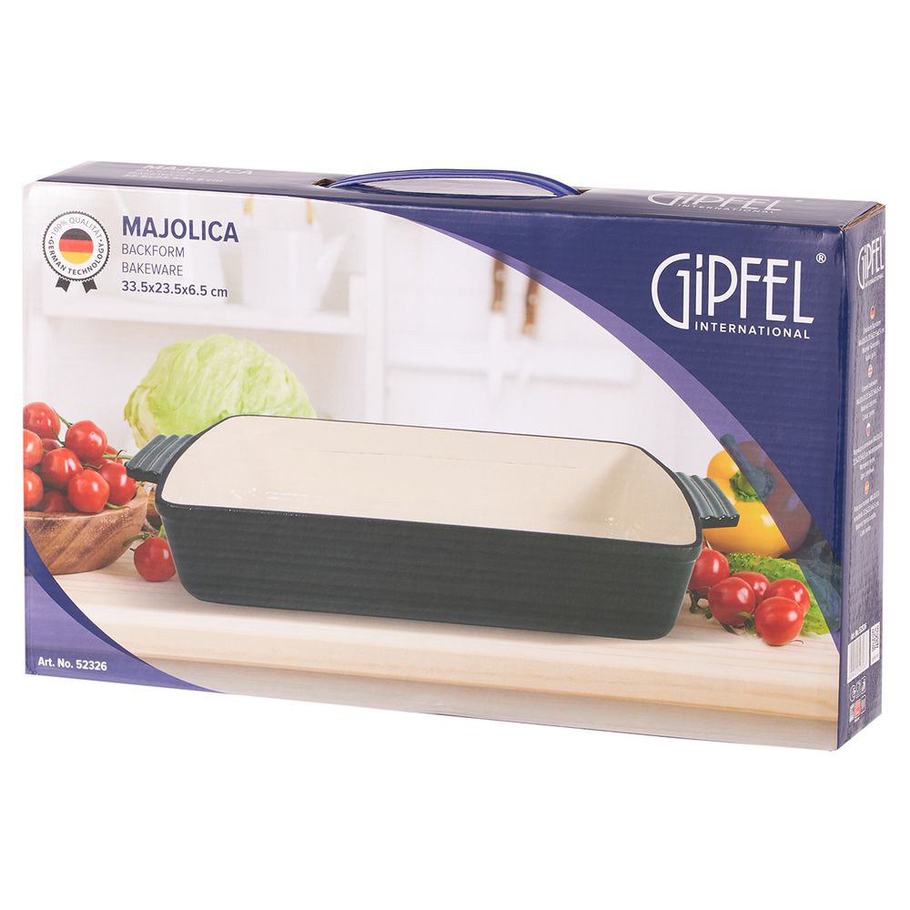 Форма для запекания из чугуна Gipfel Majolica 52326 33,5х23,5х6,5 см