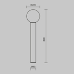 Ландшафтный светильник Outdoor O598FL-01B
