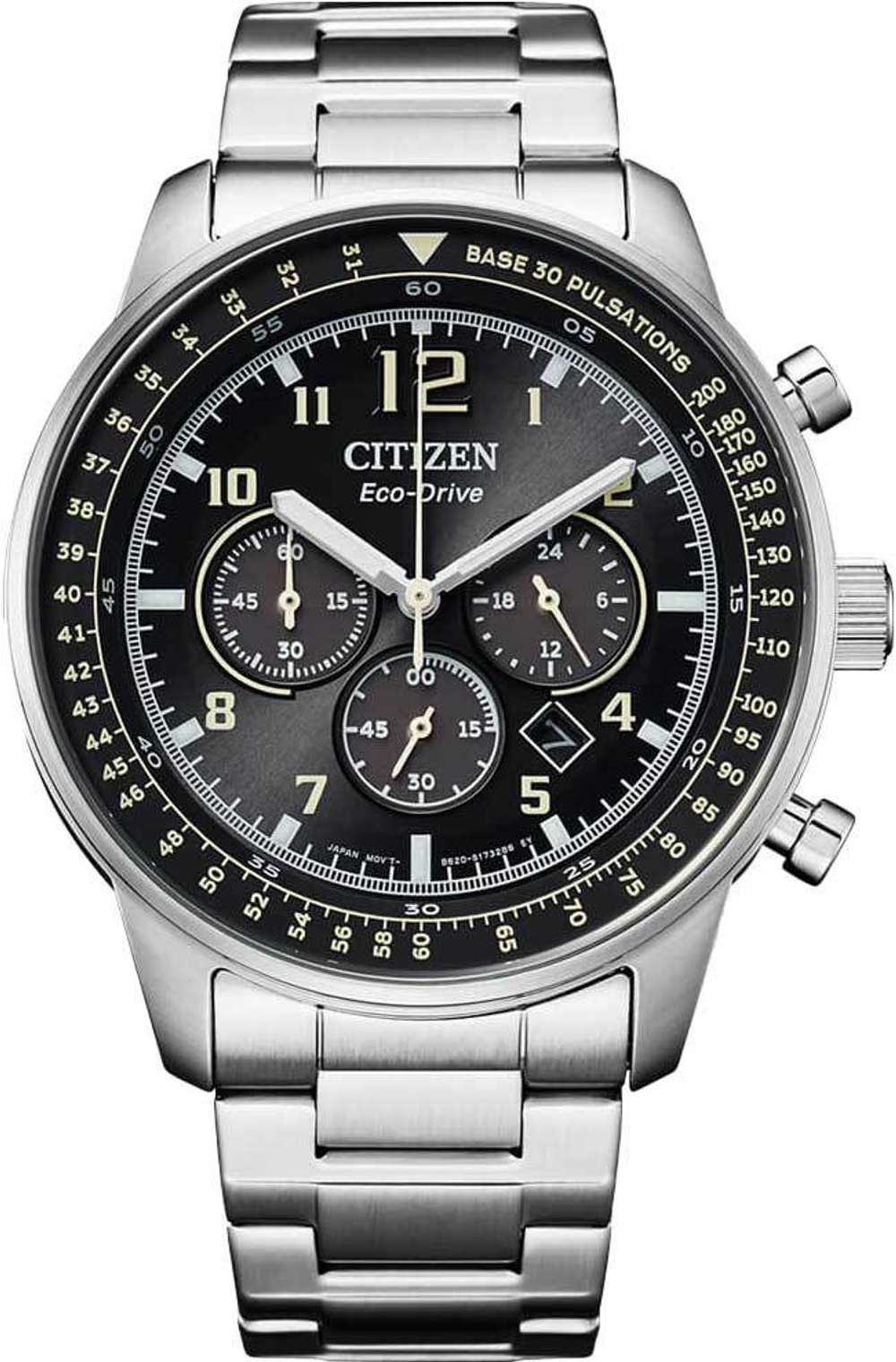 Японские спортивные наручные часы Citizen CA4500-83E с хронографом