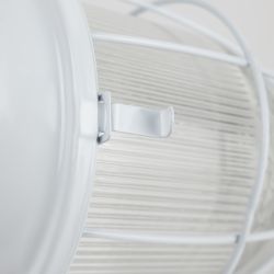 Светильник ЭРА НСП 02-100-003 с решеткой Желудь сталь стекло IP54 E27 max 100Вт 172х262х275 белый