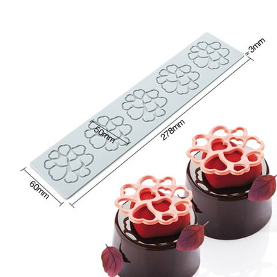 Силиконовый коврик для декора "Сердечки №3"