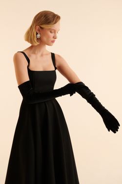 Платье миди (Знакомство с родителями), черное