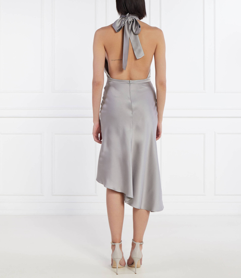 Сатиновое платье Elisabetta Franchi - серый(AB58042E2)