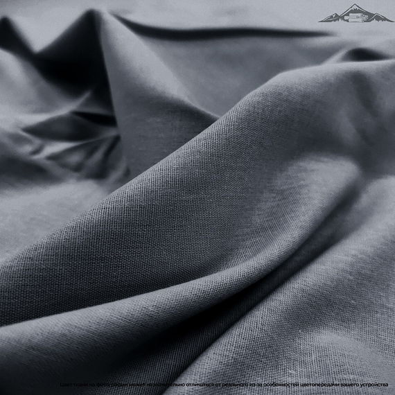 Поплин гладь. &quot;Графит&quot; | ш.220 см | 115 г/м² | хлопок-100%
