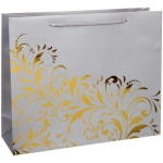 Пакет подарочный «Блестящий орнамент» 32*26*12 см, микс
