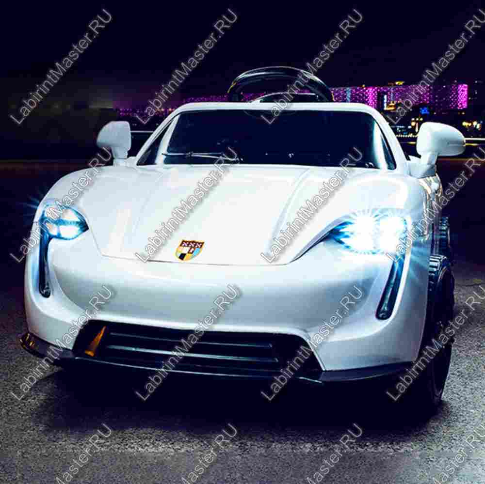 Детский электромобиль "Porshe" белый