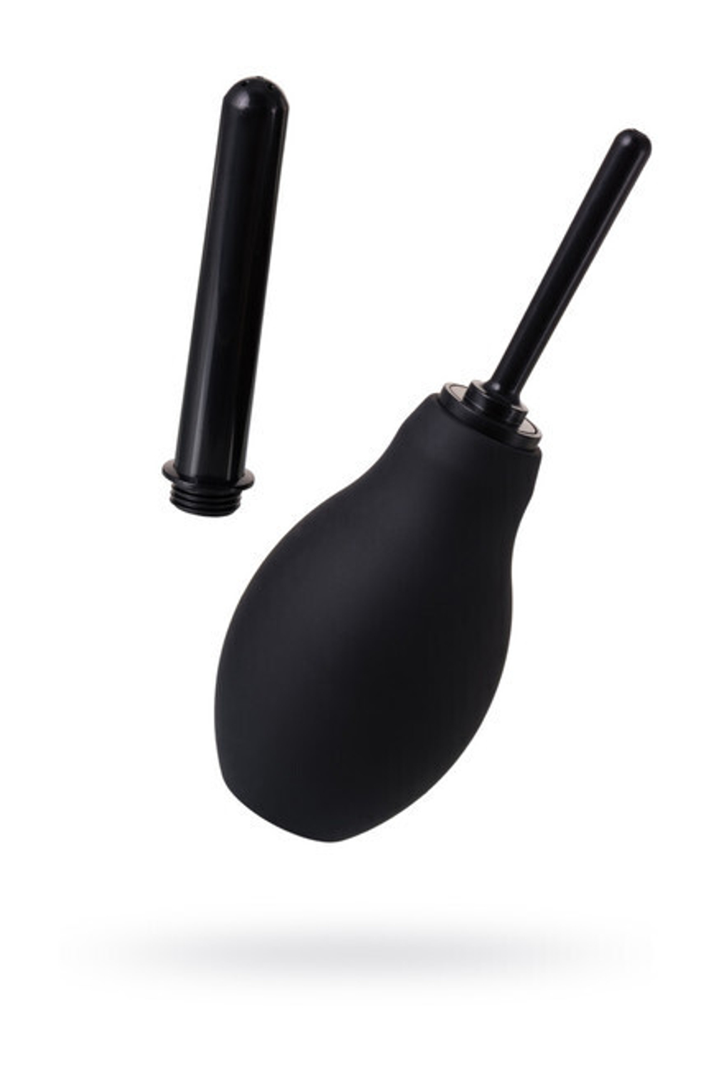 Анальный душ с двумя сменными насадками (Цвет: черный)