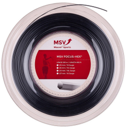 Теннисные струны MSV Focus Hex (200 m) - черный