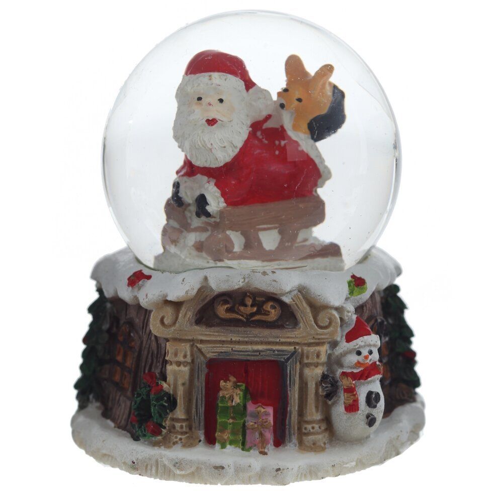 GAEM Фигурка декор в стекл шаре "Дед Мороз", D 4.5 см, L5 W5 H6,5 см, 2в.