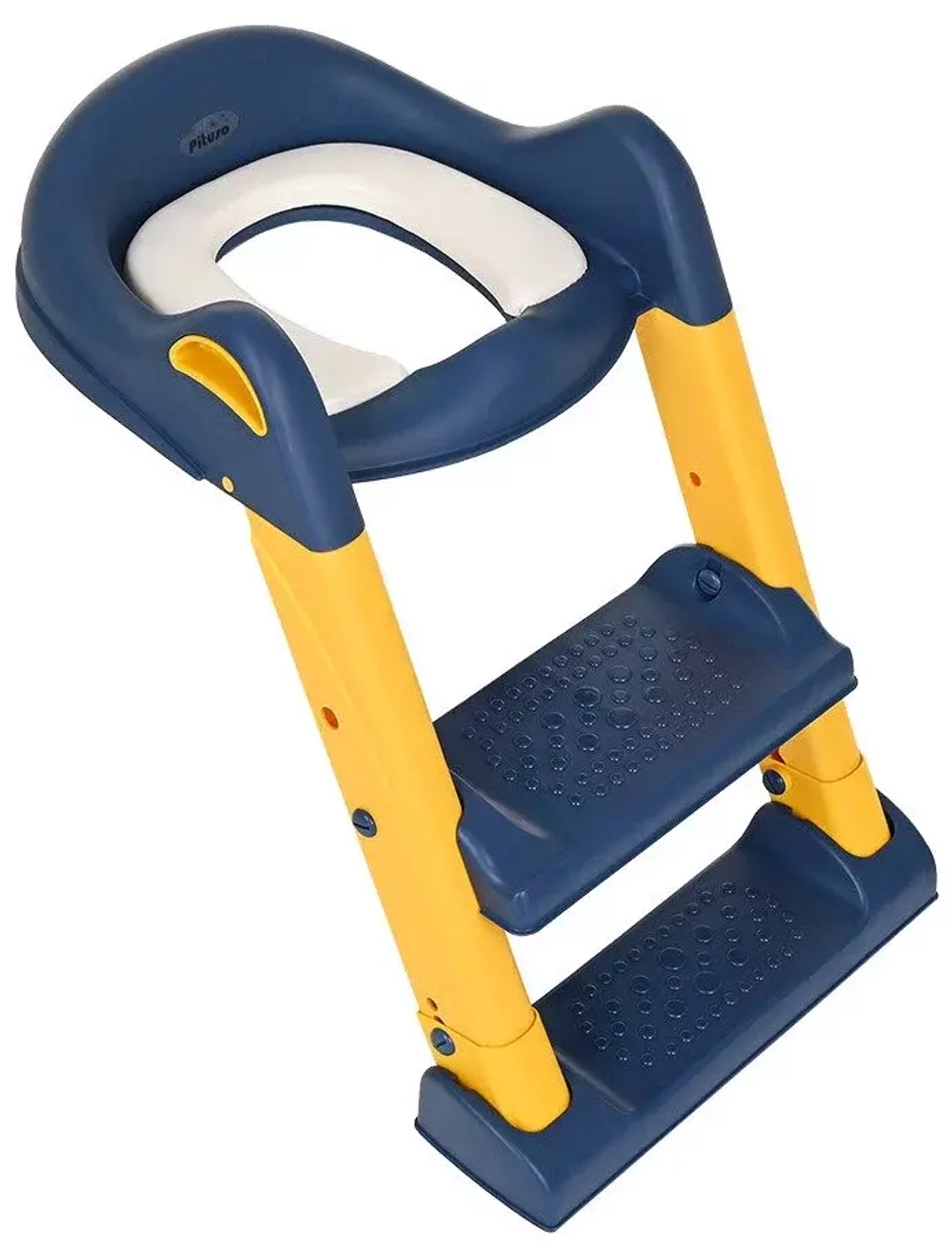 PITUSO Сиденье для унитаза с лесенкой и ручками (2 ступени) Blue/Голубой,41,5*45*54 см