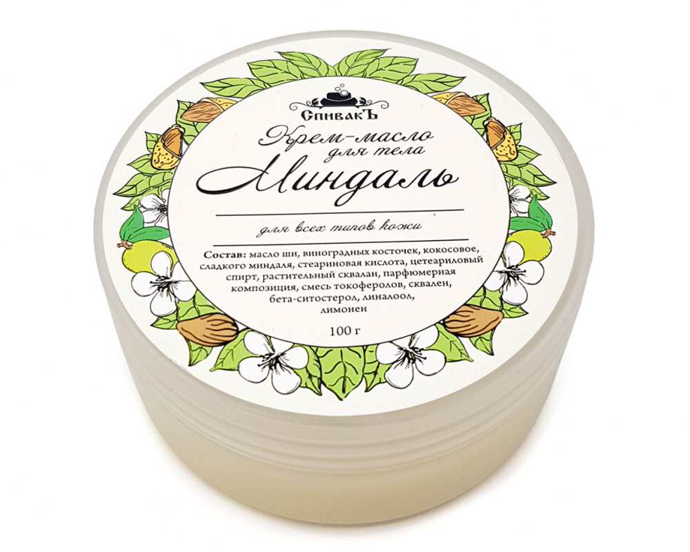 Крем-масло для тела Миндаль, 100 г (3,82 б)