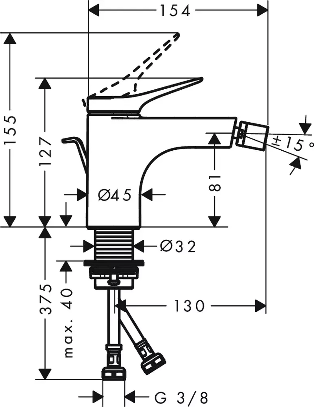 Смеситель Hansgrohe Vivenis 75200000