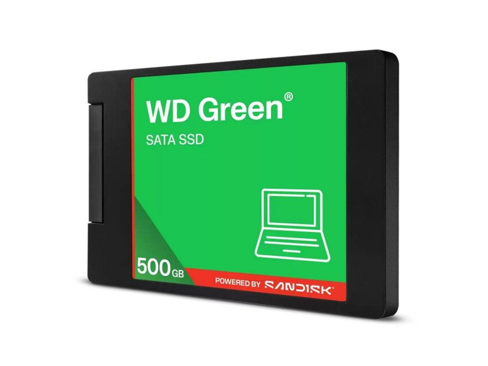 SSD накопитель Western Digital WD Green 500ГБ, 2.5" SATA, SATA III, [WDS500G5G0A]