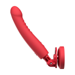 Красный вибратор 27,2см со съемной присоской, с технологией Touch-Sense и управлением через приложение Lovense Mission 2 Smart Suction Vibrator Red LE-45