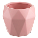 Горшок цветочный rhombus, 13,5 см, матовый розовый