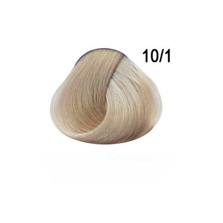 Перманентная крем-краска для волос Ollin 10/1 светлый блондин пепельный