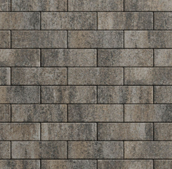 Тротуарная плитка ПРЯМОУГОЛЬНИК 300х100 мм - Листопад гладкий Старый замок