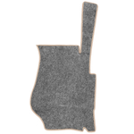 Ковры SCANIA 5 серии Р (автомат) (экокожа, черный, бежевый кант, бежевая вышивка)