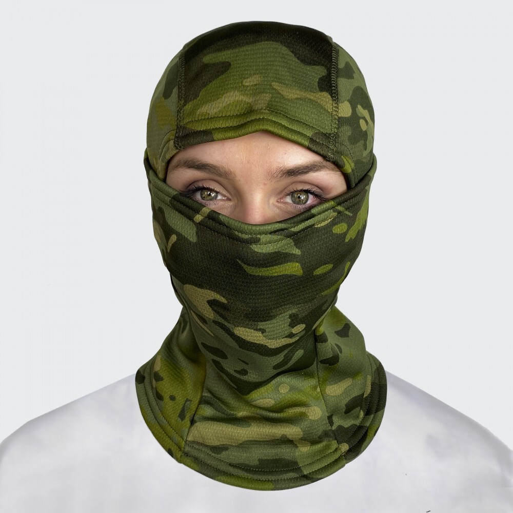 Балаклава камуфляжная Woodland с флисовой подкладкой