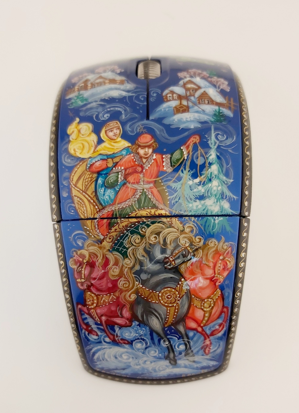 Мышь беспроводная, складная "Тройка" N5