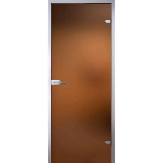 Фото межкомнатной стеклянной двери Лайт стекло бронзовое матовое