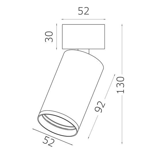 ST171.532.07 Светильник потолочный Белый LED 1*7W 3000K 560Lm Ra>90 60° IP20 D52xH130 220-240VV Накладные светильники