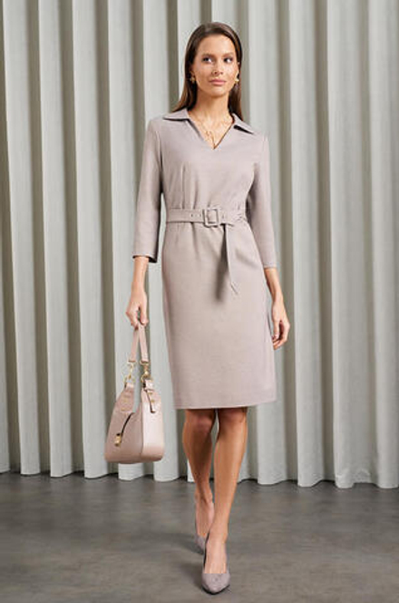 51496 Платье женское (бежевый жаккард)