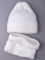 Шапка и снуд для девочки осенняя