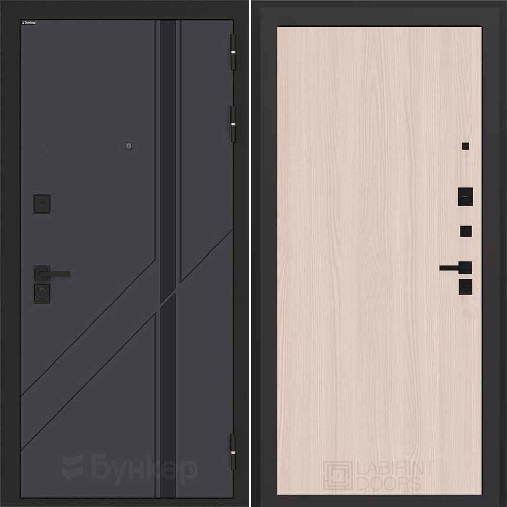 Входная дверь Бункер БН-12 - 05 Ясень Светлый