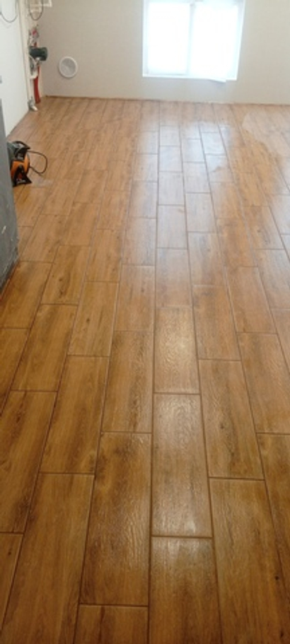 Облицовка пола керамогранитом