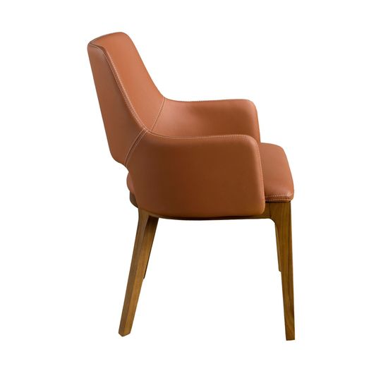 Коричневый стул из экокожи модель 4157 Испания 