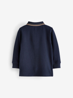 Поло с длинным рукавом для мальчика Next D22-687, Темно-синий