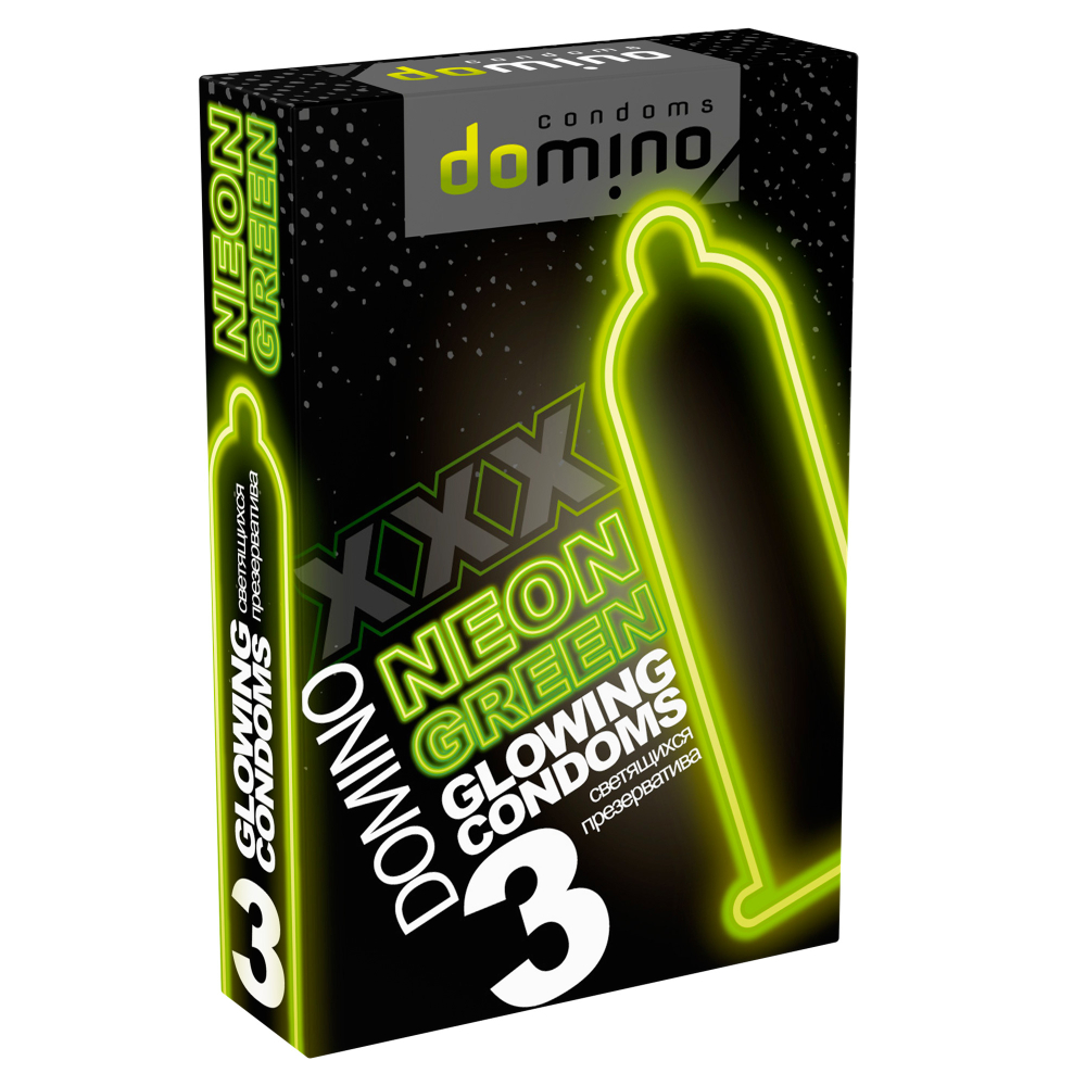 Презервативы DOMINO NEON GREEN